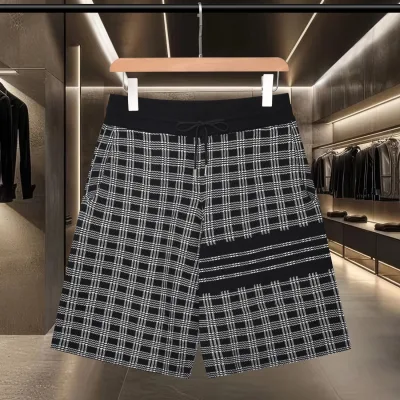Thom Browne Shorts replika super klon Blue Grey Knit Logo