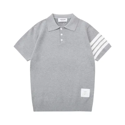 Thom Browne Sweater replica 1:1 Grey Knit Vintage Washed 80s