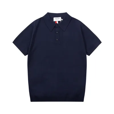 Thom Browne Sweater replica luxury 1:1 Blue Knit Vintage Washed