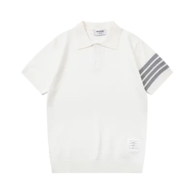 Thom Browne Sweater replica super clone White Knit Vintage Washed