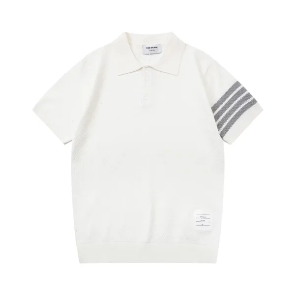 Thom Browne Sweater replica super clone White Knit Vintage Washed
