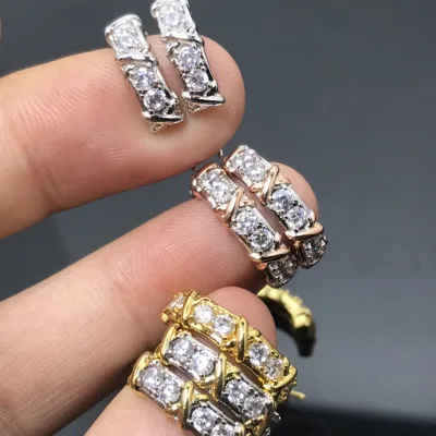 Tiffany ??rh?¡èngen replika lyx Guld Logotyp Platinum Cross Seiko Original