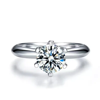 Tiffany Ring replika super klon Classic Six Claw Wedding Even
