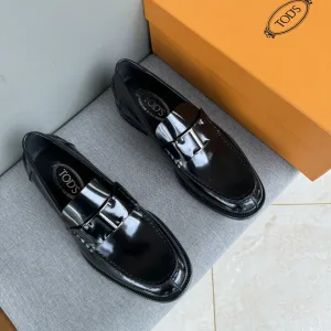 Tod Lederschuhe Replik Luxus Super Klon Schwarz Rindsleder Casual
