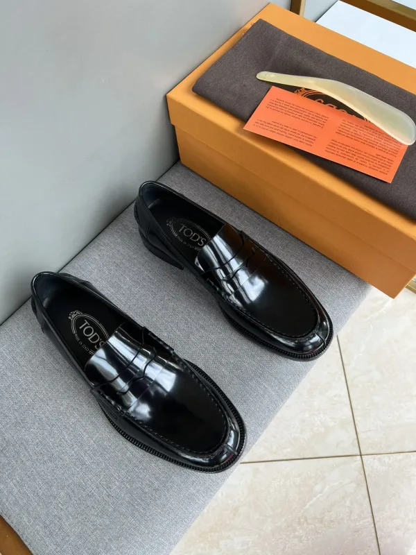 Tod Lederschuhe Replik Super Klon Schwarz Blau Rot Rindsleder