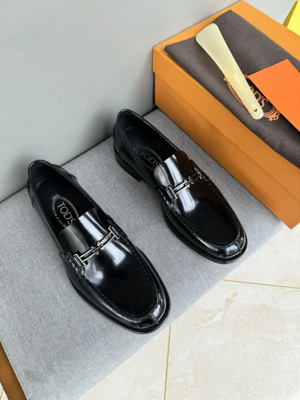 Tod Lederschuhe Replik Super Klon Schwarz Braun Rindsleder Casual