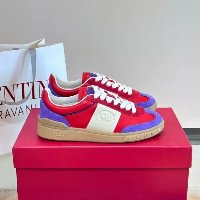 Valentino Sneakers Replik Super Klon Kalbsleder Wildleder Rindsleder Logo Casual