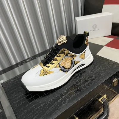 Versace Casual Schuhe Replik Luxus Rindsleder Jeder Preis Designer Professionell