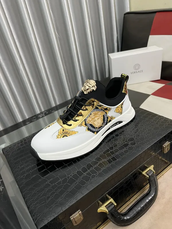 Versace Casual Schuhe Replik Luxus Rindsleder Jeder Preis Designer Professionell
