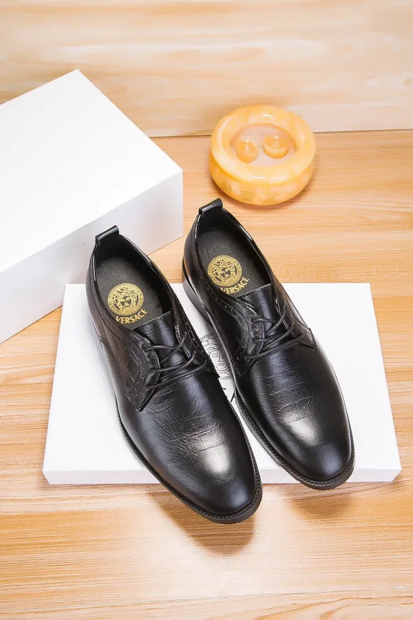 Versace Lederschuhe Replik Luxus Kalbsleder Formal Casual ist cool