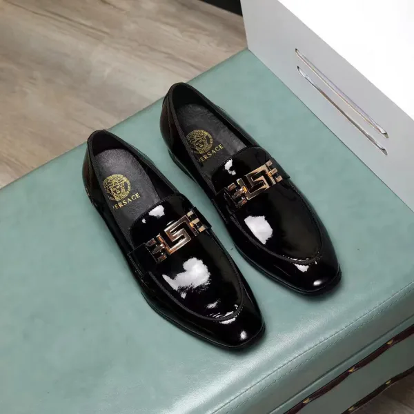 Versace Lederschuhe Replik Luxus Schaffell Casual Original Offizielle Website