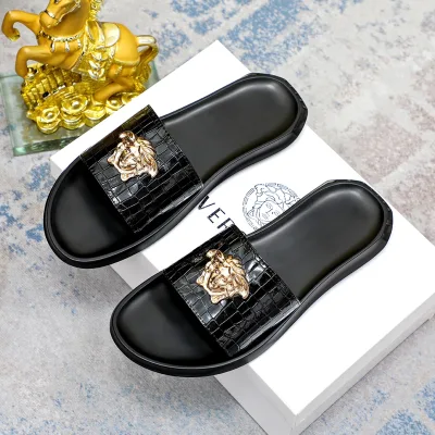Versace Hausschuhe Replik Luxus End Mold Anpassung Original Upgraded