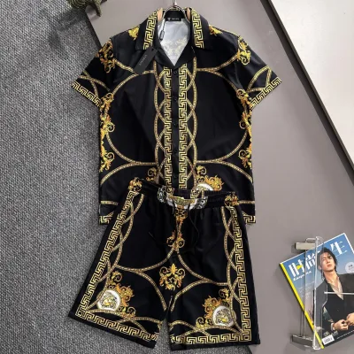 Versace Suit replika lyxig bomull Polyester Logotyp All Of Is
