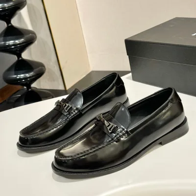 Yves Saint Laurent Lederschuhe Replik 1:1 Super Klon Rindsleder