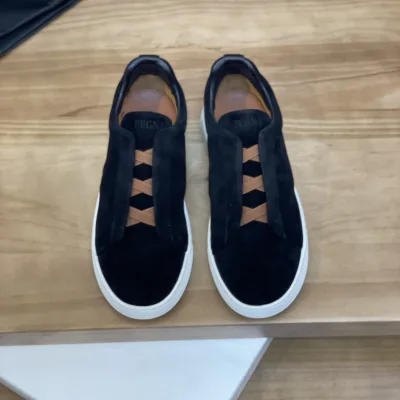 Zegna Casual Schuhe Replik Luxus Nubukleder Schaffell Produkt Marke