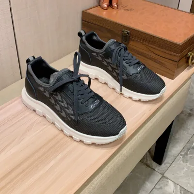 Zegna Freizeitschuhe Replik Luxus Schaffell Lightning Atmungsaktiv Neupreis