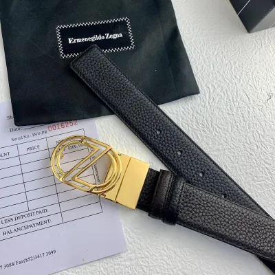 Zegna Formal Wear replika 1:1 Kohud Casual B?¡èlte Herr Bredd