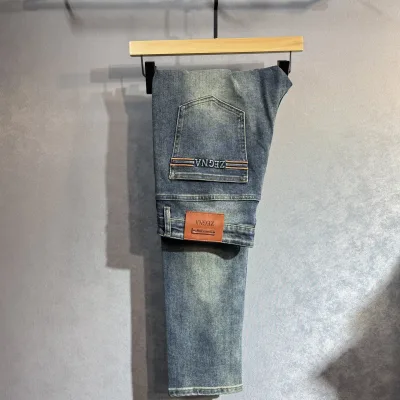 Zegna Jeans replika lyx 1:1 Cotton Denim Casual Pants Specialty