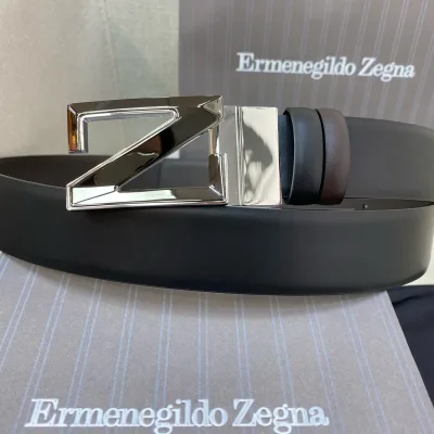 Zegna Men B?¡èlten replika 1:1 Kalvskinn Hantverk B?¡èlte Width Exklusiv