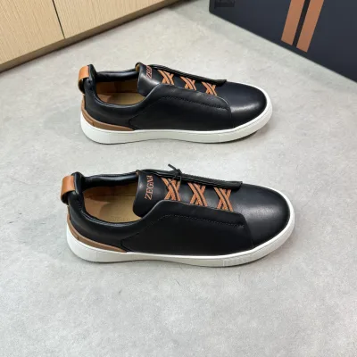 Zegna Sneakers Replik 1:1 Rindsleder Original Ultra Oberfutter