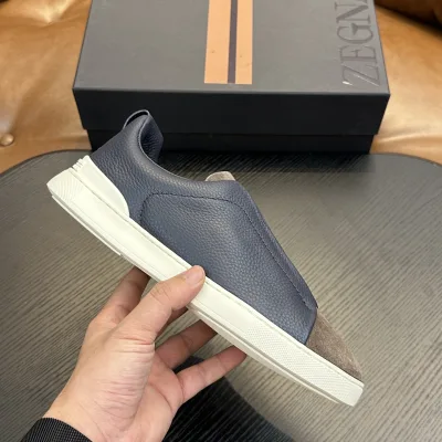 Zegna Sneakers Replik Luxus Streifen Sportlich Casual Modern Hot Seller