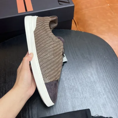 Zegna Sneakers Replik Super Klon Streifen Sportlich Casual Modern Hot